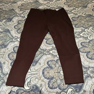 NWT Banana Republic high waist stretch pants/leggings, size L, brown